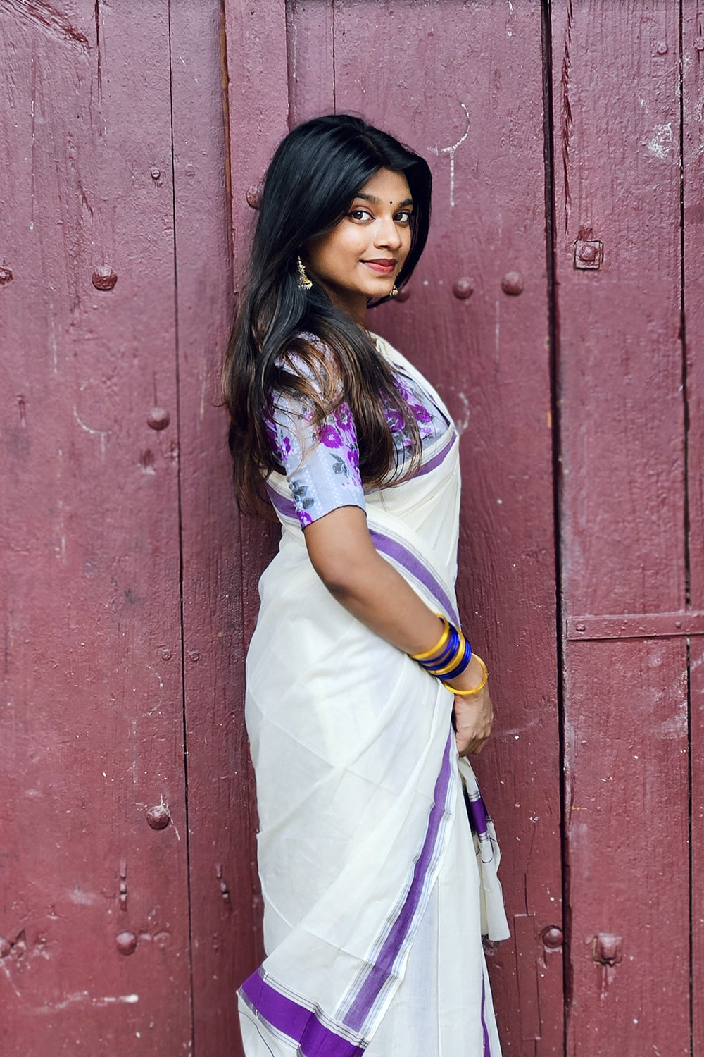Anamika – Violet and Silver Kasav Settumund