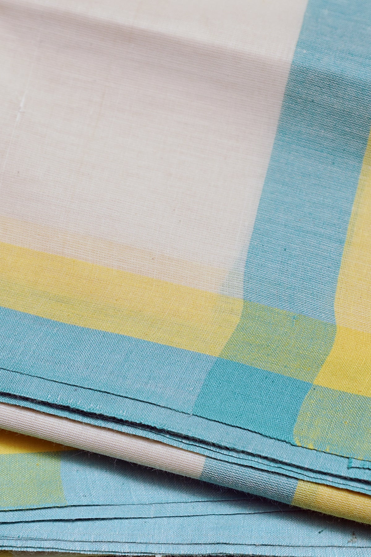 Rugmini - Mulloth Settumund with Kantha Cotton Blouse Material