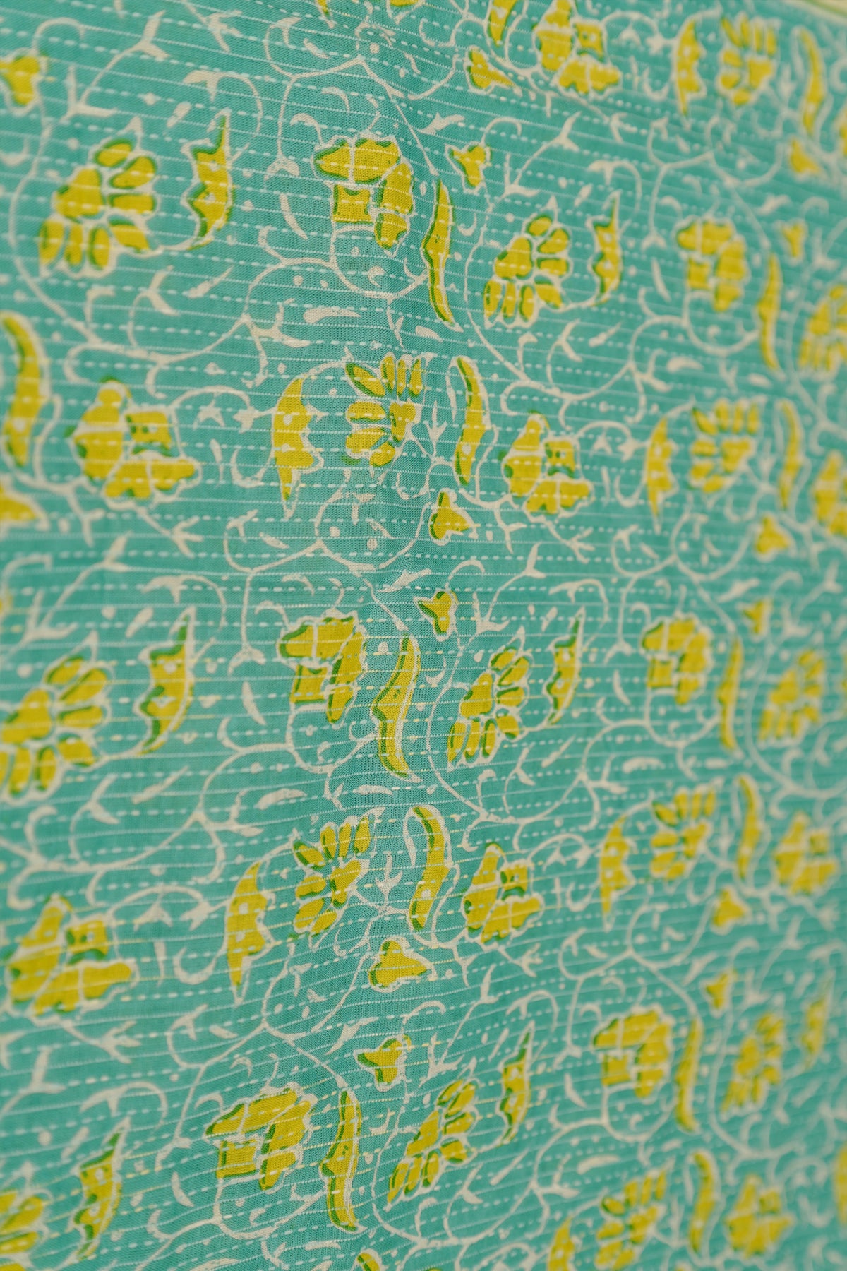 Rugmini - Mulloth Settumund with Kantha Cotton Blouse Material