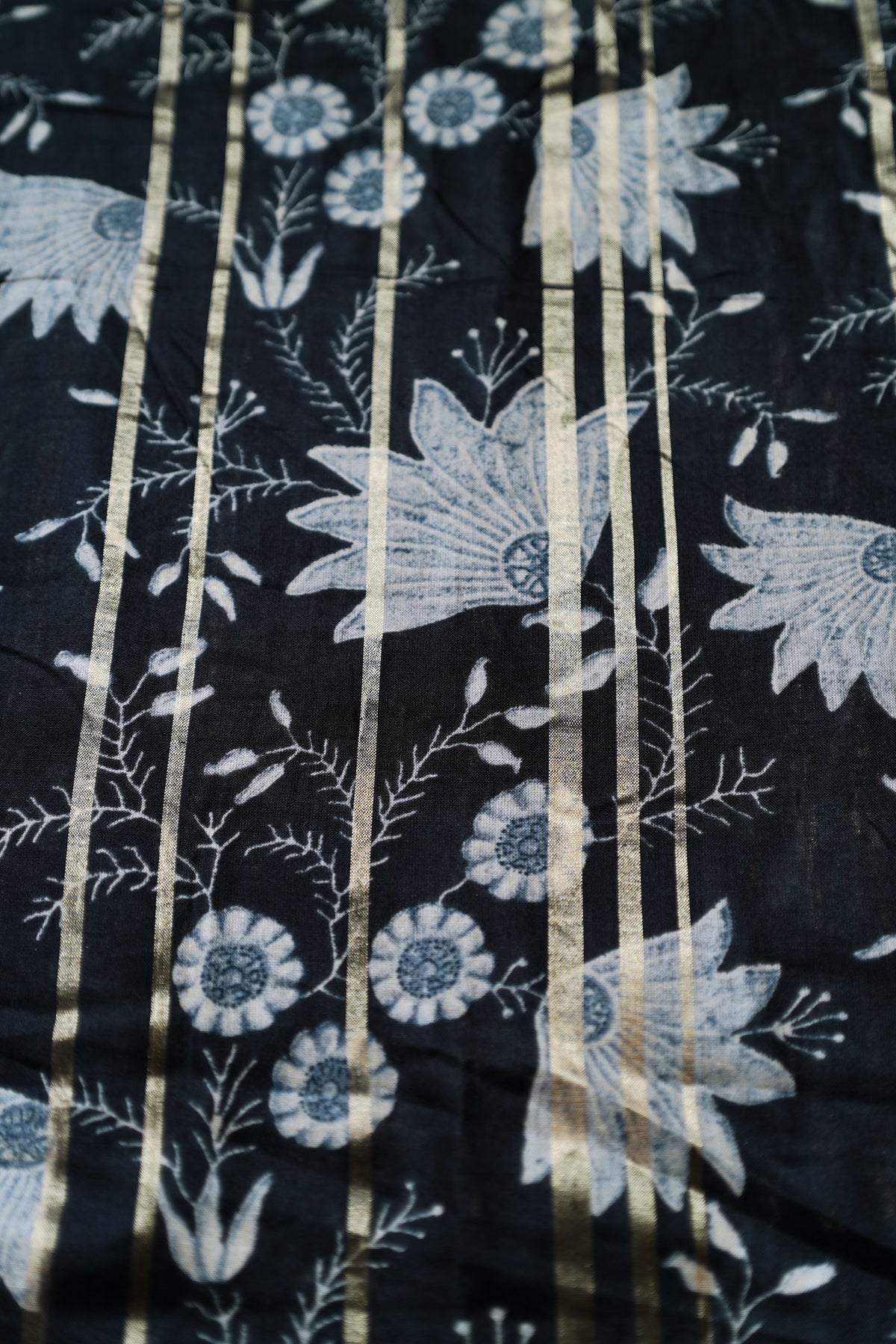 Mythry - Pure Cotton Kasavu Settu Mundu with Designer Blouse Material