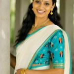 Karthika – A Complete Pure Cotton Printed Sett Mundu with Blouse