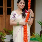 Lavanya – Premium Lavender Puliyilakkara Set Mundu