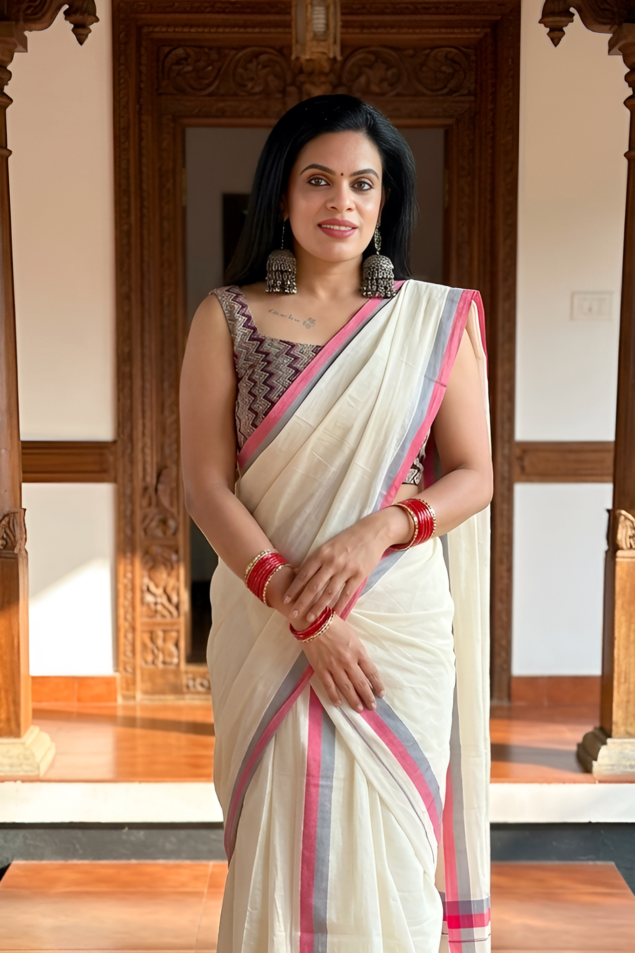 Kabani-pure cotton sett mundu