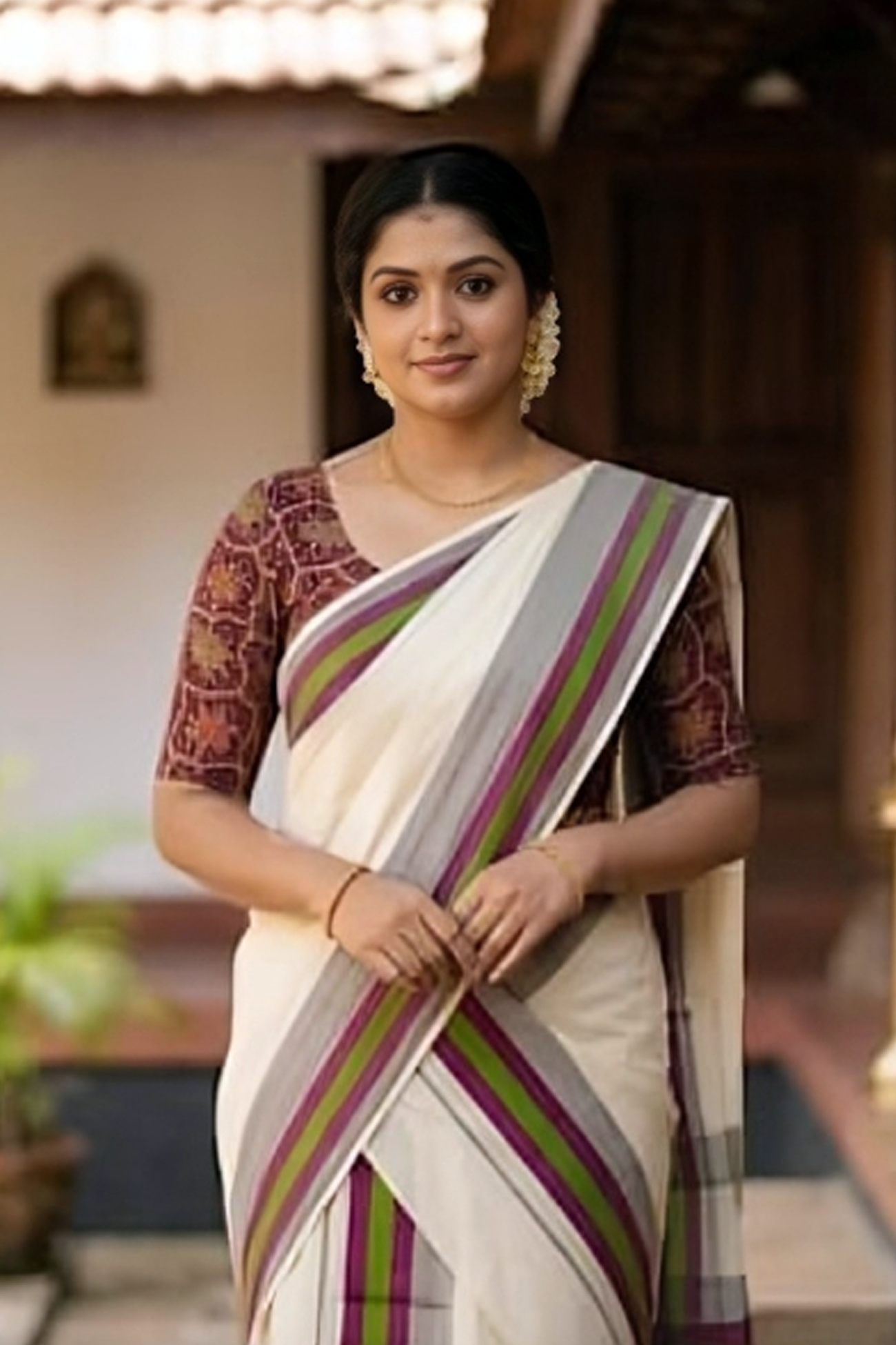 Veena - Premium Kattikkara Kerala Sett Mundu