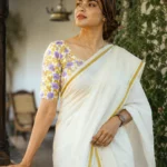 Harini Pure Cotton Printed Sett Mundu with Matching Blouse