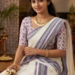 Apsara-Premium Pure Cotton Printed Set-Mundu with Blouse Piece