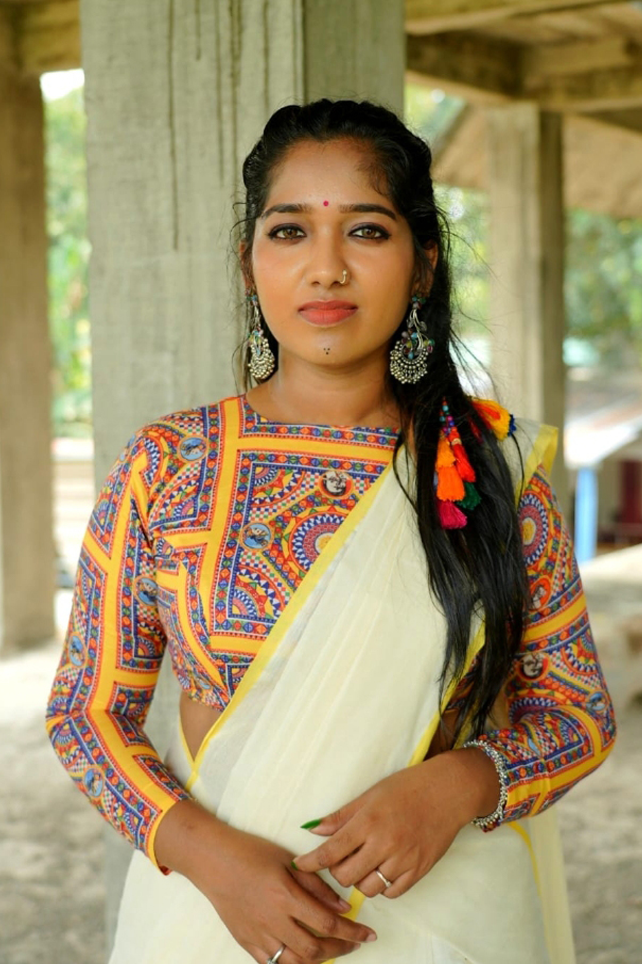 Mithravinda – Kerala Traditional Sett Mundu with Blouse